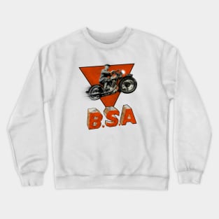 Vintage BSA Motorcycle Advertising Crewneck Sweatshirt